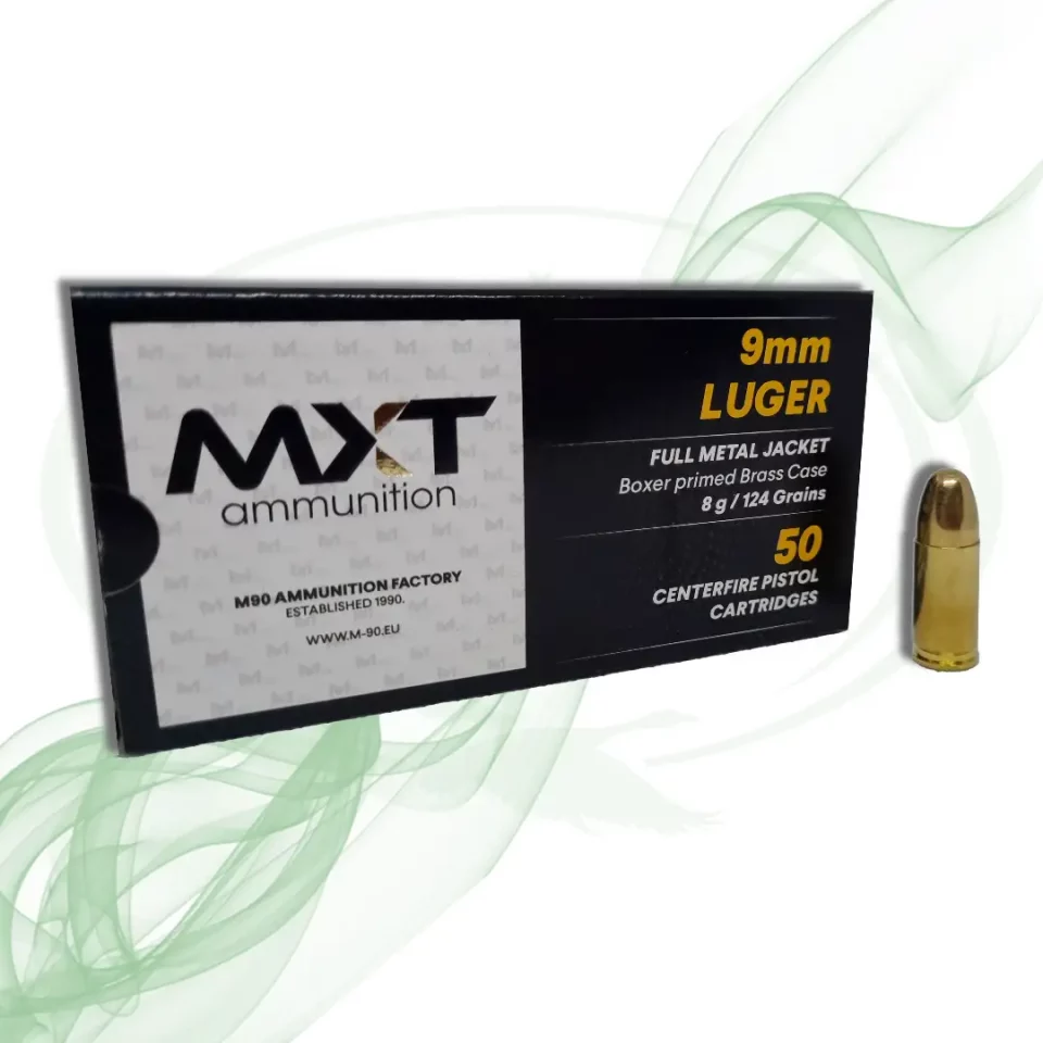 MXT (M90) 9mm Luger metak i pakiranje
