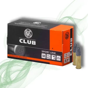 RWS Club 22 LR crno-narančasto pakiranje i dva metka