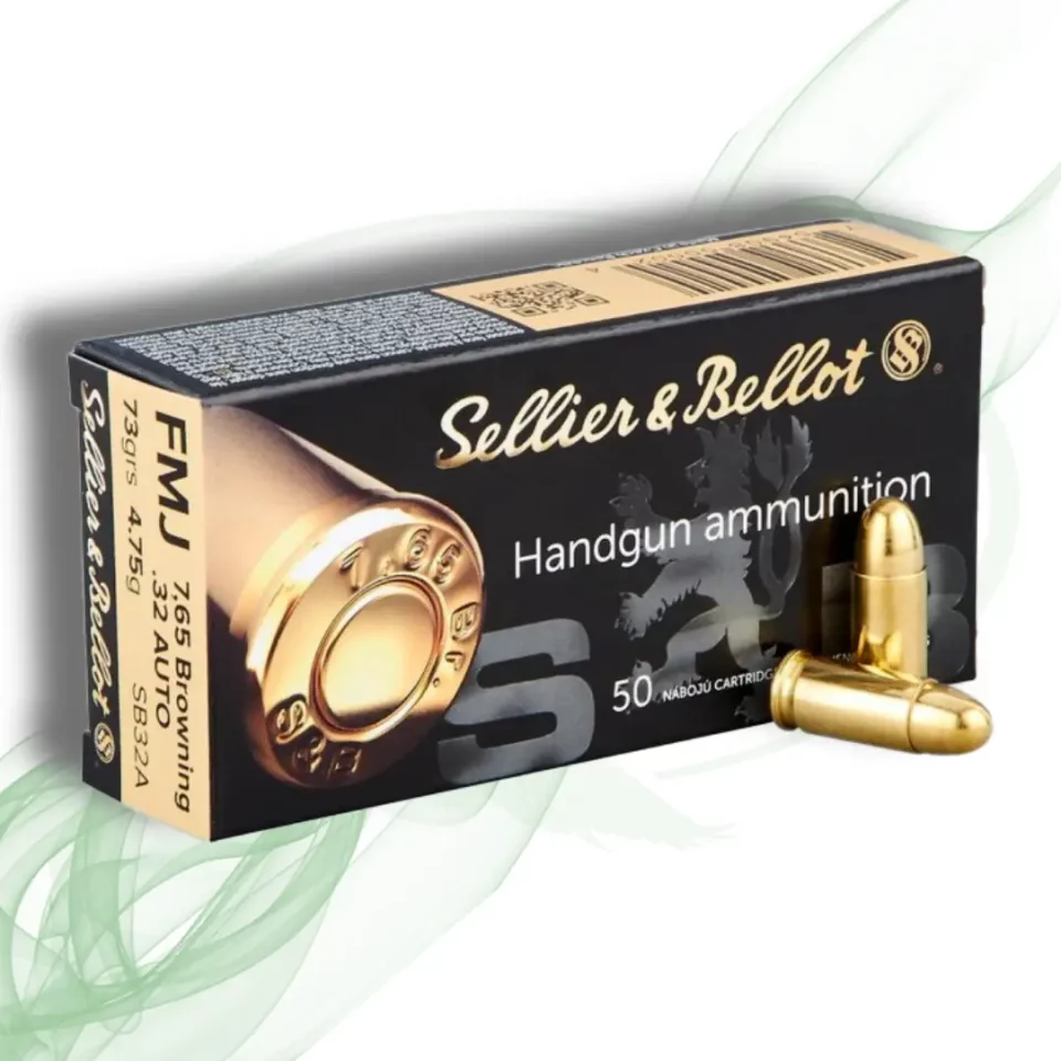Sellier & Bellot (S&B) 7.65mm BROWNING FMJ pakiranje i metak