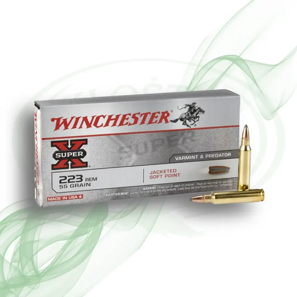 Winchester 223 rem 3.6g super x pakiranje i dva metka